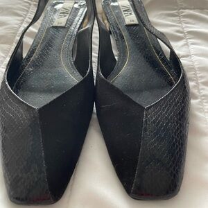 Zara two tone flat slingbacks
